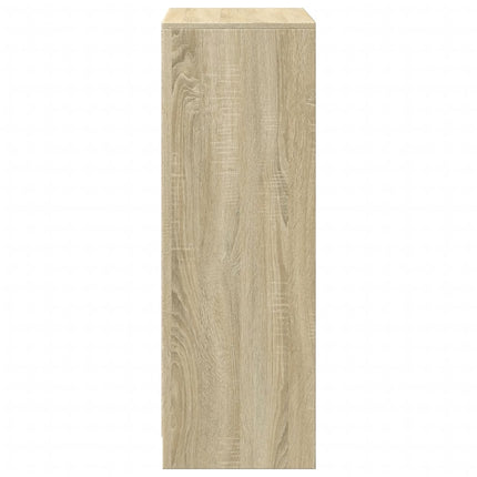 Credenza con LED Rovere Sonoma 72x34x100cm in Legno Multistrato