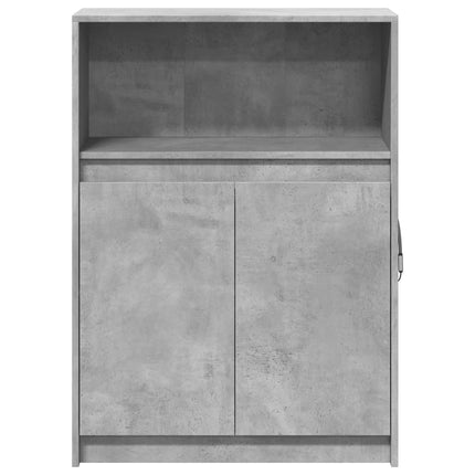 Credenza con LED Grigio Cemento 72x34x100 cm Legno Multistrato