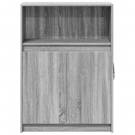 Credenza con LED Grigio Sonoma 72x34x100cm in Legno Multistrato