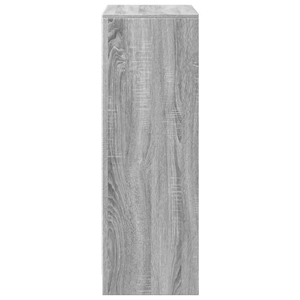 Credenza con LED Grigio Sonoma 72x34x100cm in Legno Multistrato
