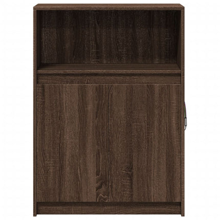 Credenza con LED Rovere Marrone 72x34x100 cm Legno Multistrato