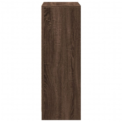 Credenza con LED Rovere Marrone 72x34x100 cm Legno Multistrato