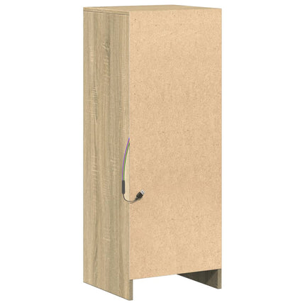 Credenza con LED Rovere Sonoma 38x34x100cm in Legno Multistrato