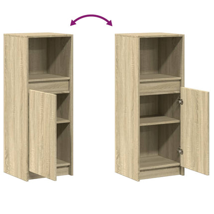 Credenza con LED Rovere Sonoma 38x34x100cm in Legno Multistrato