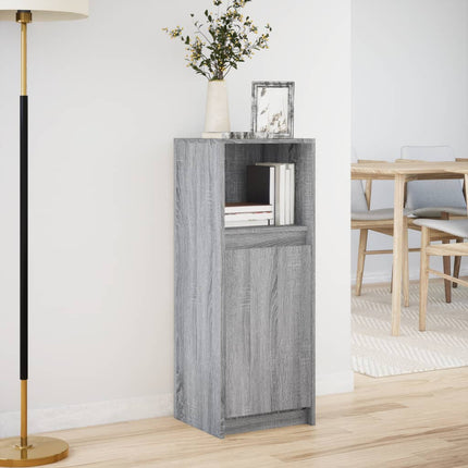 Credenza con LED Grigio Sonoma 38x34x100cm in Legno Multistrato