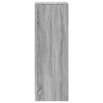 Credenza con LED Grigio Sonoma 38x34x100cm in Legno Multistrato