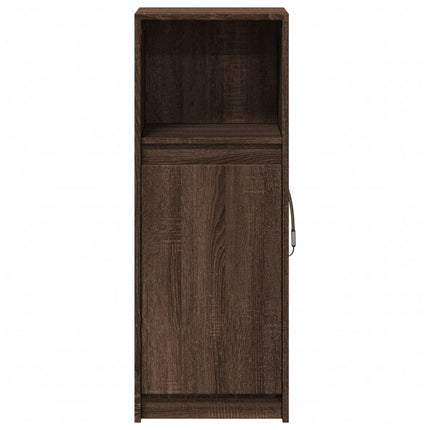 Credenza con LED Rovere Marrone 38x34x100 cm Legno Multistrato