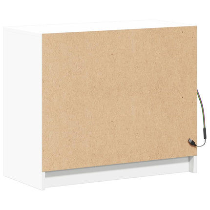 Credenza con LED Bianca 72x34x61 cm in Legno Multistrato
