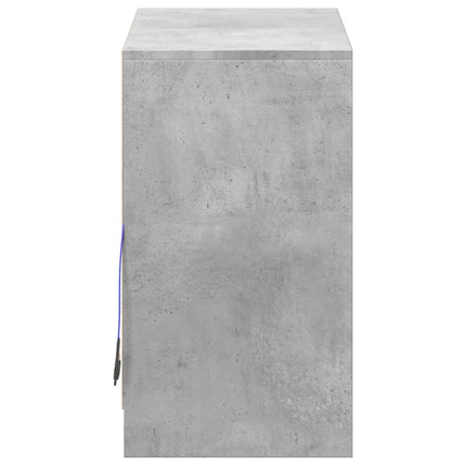 Credenza con LED Grigio Cemento 72x34x61 cm Legno Multistrato