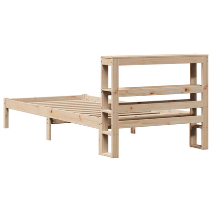 Letto senza Materasso 90x190 cm in Legno Massello di Pino