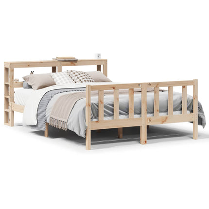 Letto senza Materasso 140x200 cm in Legno Massello di Pino