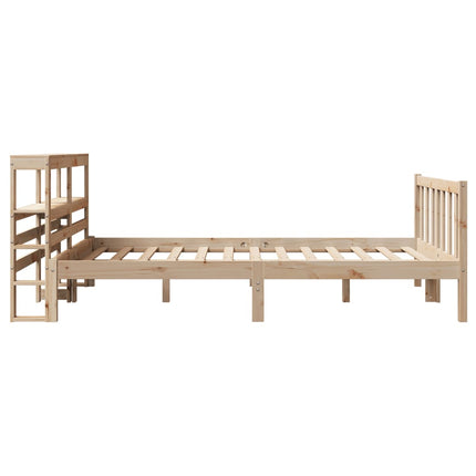 Letto senza Materasso 140x200 cm in Legno Massello di Pino