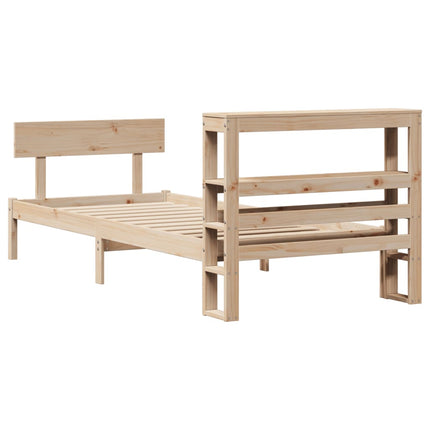 Letto senza Materasso 75x190 cm in Legno Massello Pino
