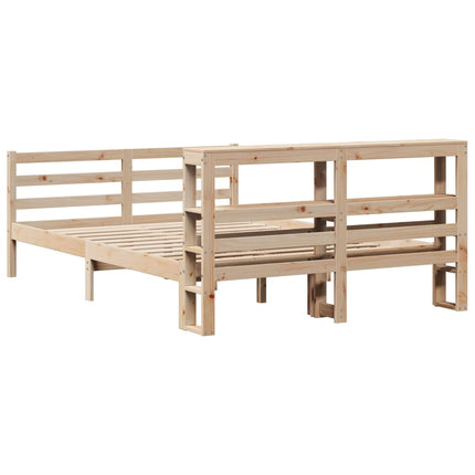Letto senza Materasso 140x190 cm in Legno Massello di Pino