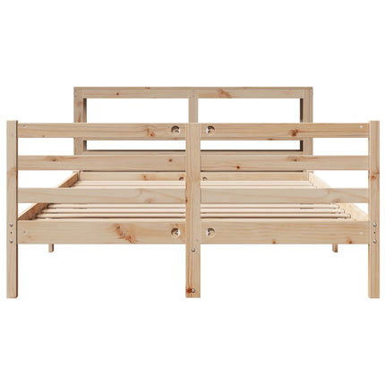 Letto senza Materasso 150x200 cm in Legno Massello di Pino