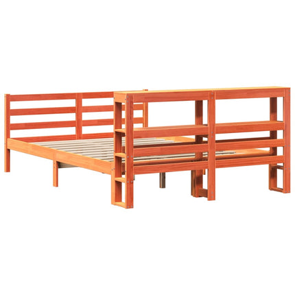 Giroletto senza Materasso Marrone Cera 140x200cm Massello Pino
