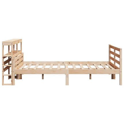 Giroletto con Testiera 140x190 cm in Legno Massello di Pino