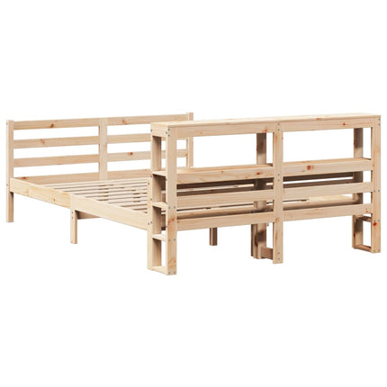 Giroletto con Testiera 140x200 cm in Legno Massello di Pino