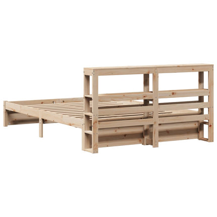 Giroletto con Testiera 140x200 cm in Legno Massello di Pino