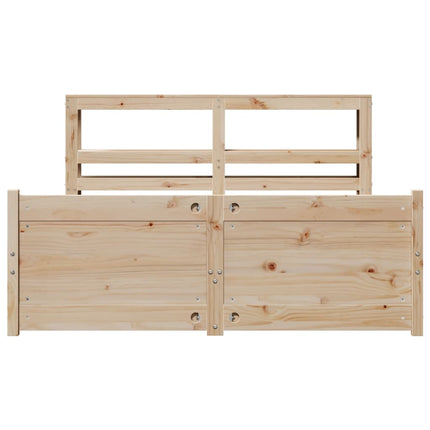 Giroletto con Testiera 120x200 cm in Legno Massello di Pino