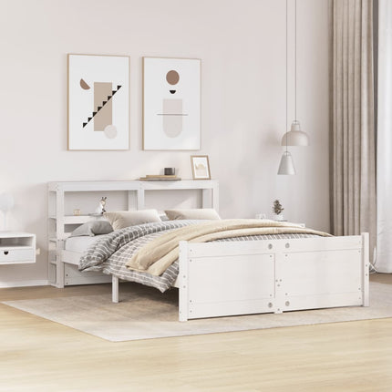 Giroletto con Testiera senza Materasso Bianco 140x200 cm
