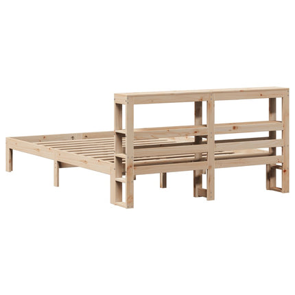 Giroletto con Testiera 140x190 cm in Legno Massello di Pino