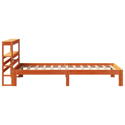 Letto senza Materasso Marrone Cera 75x190 cm in Legno di Pino