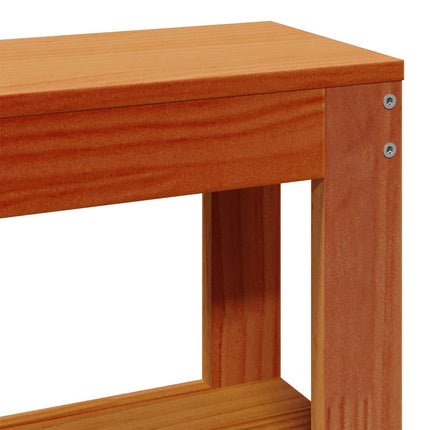 Letto senza Materasso Marrone Cera 90x200 cm Legno di Pino