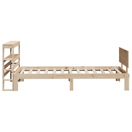Giroletto con Testiera 90x190 cm in Legno Massello di Pino