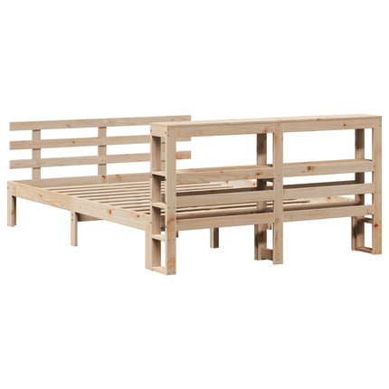 Giroletto con Testiera 140x200 cm in Legno Massello di Pino