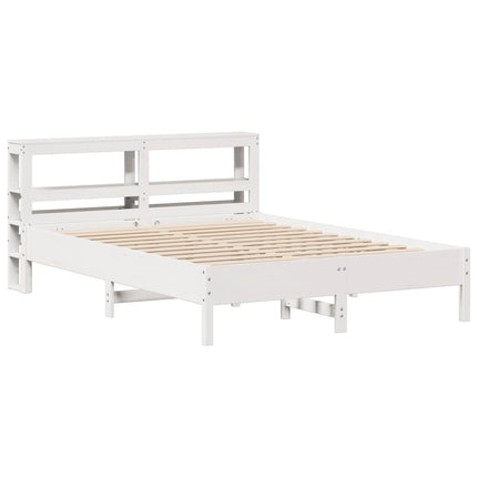 Letto senza Materasso Bianco 160x200 cm Legno Massello di Pino