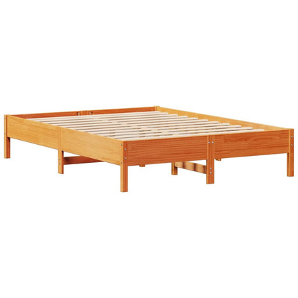 Giroletto senza Materasso Marrone Cera 140x200cm Massello Pino