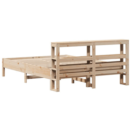 Letto senza Materasso 135x190 cm in Legno Massello di Pino