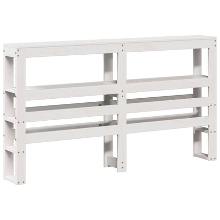 Letto senza Materasso Bianco 135x190 cm Legno Massello di Pino