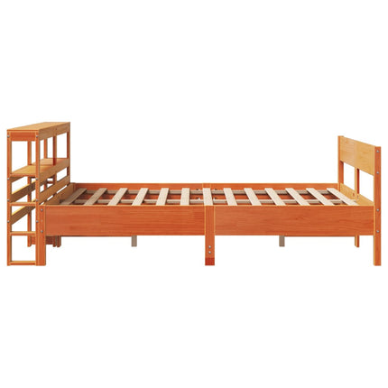 Letto senza Materasso Marrone Cera 120x200 cm in Legno di Pino