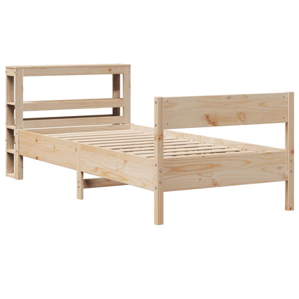 Letto senza Materasso 90x200 cm in Legno Massello di Pino