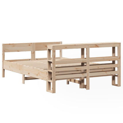 Letto senza Materasso 140x190 cm in Legno Massello di Pino