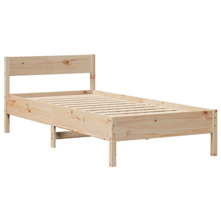 Letto senza Materasso 75x190 cm in Legno Massello Pino