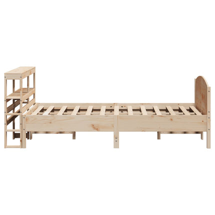 Letto senza Materasso 135x190 cm in Legno Massello di Pino