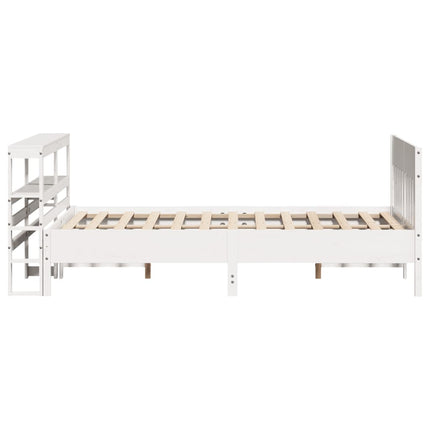 Letto senza Materasso Bianco 140x200 cm Legno Massello di Pino