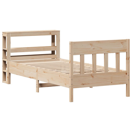 Giroletto senza Materasso 100x200 cm in Legno Massello di Pino