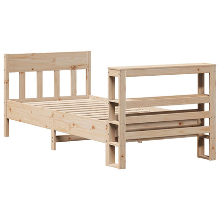 Giroletto senza Materasso 100x200 cm in Legno Massello di Pino