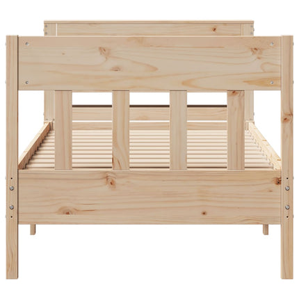 Letto senza Materasso 75x190 cm in Legno Massello Pino