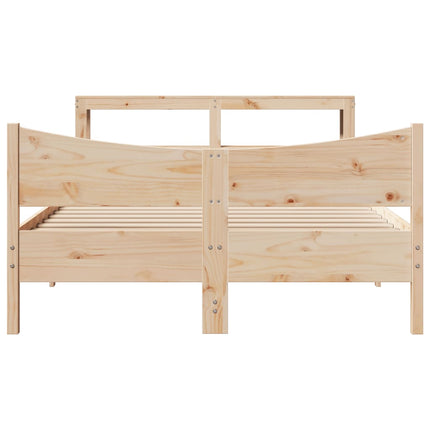 Giroletto con Testiera 140x200 cm in Legno Massello di Pino