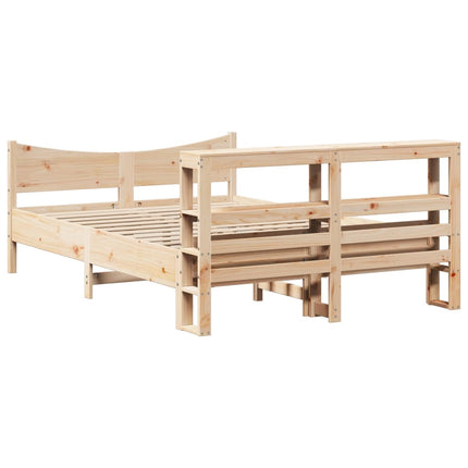 Giroletto con Testiera 120x200 cm in Legno Massello di Pino