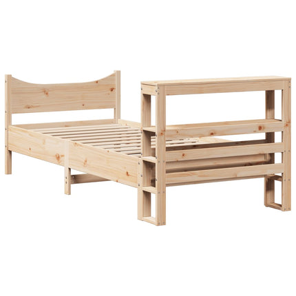 Giroletto con Testiera 90x190 cm in Legno Massello di Pino