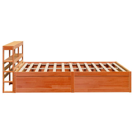 Giroletto con Testiera Marrone Cera 150x200 cm Massello Pino