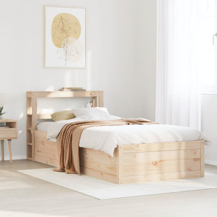 Giroletto con Testiera 90x190 cm in Legno Massello di Pino