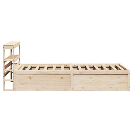 Giroletto con Testiera 90x190 cm in Legno Massello di Pino