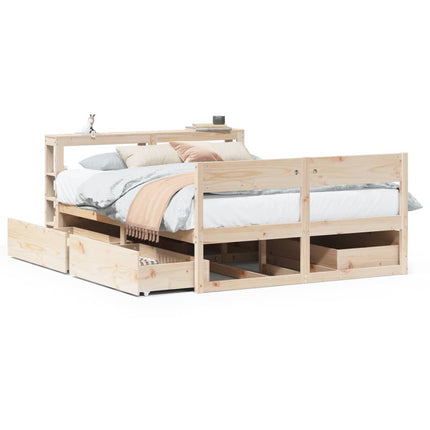 Letto senza Materasso 120x200 cm in Legno Massello di Pino